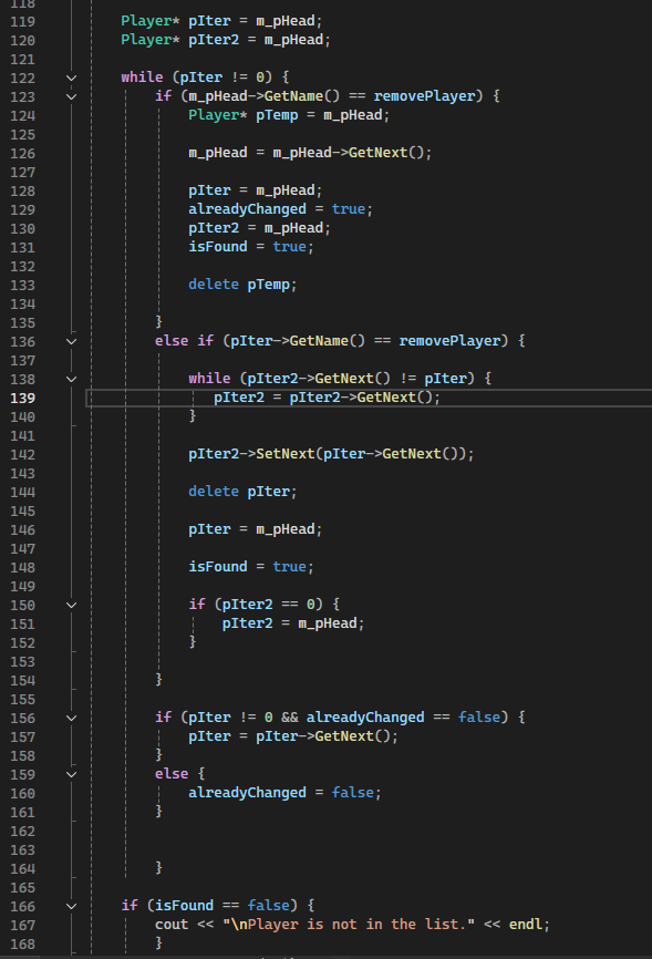 Second Image of the code for the Game Lobby Project